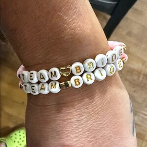 Team Bride Beaded Bracelets